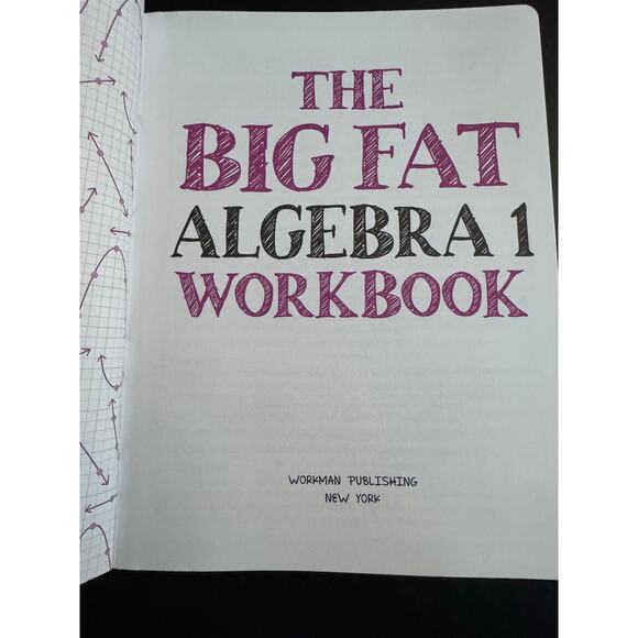 The Big Fat High School Algebra 1 Workbook New - Picture 3 of 4